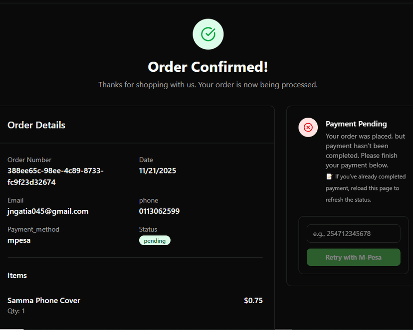 Order Tracking Portal